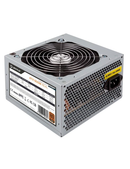 FUENTE  500W/41A UNYKA 80+ ATX BRONZE OEM PN: 52500 EAN: 6940533544357   
