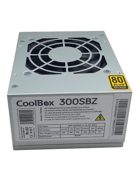 FUENTE  300W/21,4A 80+ BRONZE  COOLBOX PN: COO-FA300SBZ EAN: 8436556140624   