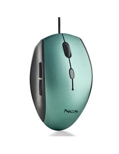 RATON USB NGS MOTH ICE VERDE   1600DPI CON ADAPT. TYPE C...