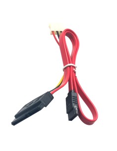 CABLE SERIAL ATA SLIM LINE +   ALIMENTACION ROJO PN:...
