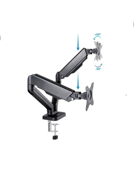 SOPORTE MESA VESA 17-32" 2 MON ITORES TOOQ PN: DB5132TNR-B EAN: 8433281013711   