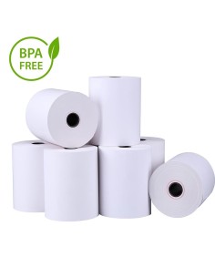 PAPEL TERMICO CAJA 50 ROLLOS   80X80X12 SIN BISFENOL A...