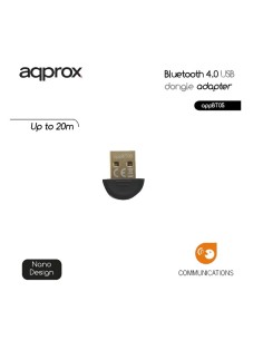 ADAPT. BLUETOOTH USB APPROX    V 4.0 NEGRO PN: APPBT05...