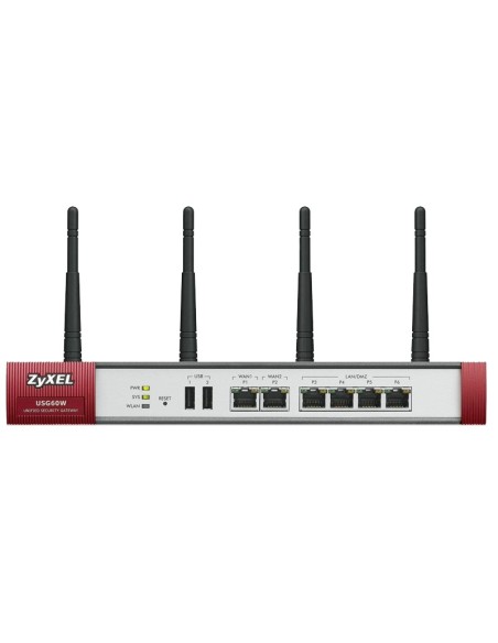 FIREWALL ZYXEL ZYWALL 60W SOLO  DISPOSITIVO PN: USG60W-EU0101F EAN: 4718937575190   
