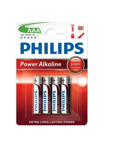 PILAS AAA  4 UNDS PHILIPS BLIS TER ALCALINA PN:...