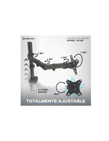 SOPORTE MESA VESA 13-32" 1 MON ITOR UNYKACH...