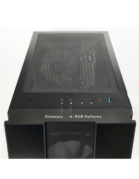 CAJA GAMING CHIEFTEC HUNTER 2  GS-02B-OP RGB USB TYPE C NEGRA PN: GS-02B-OP EAN: 753263078476    