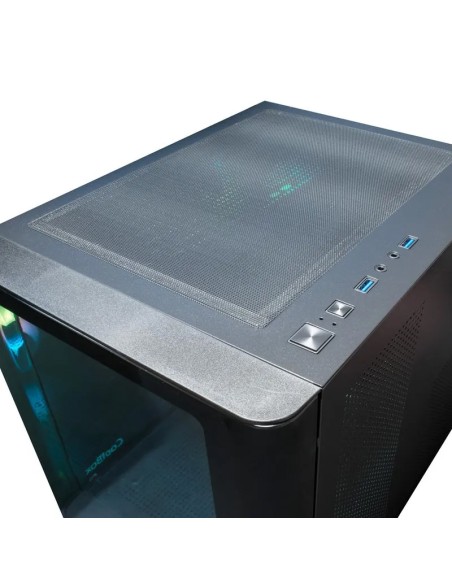 CAJA GAMING MATX GM100 COOLBOX ISION RGB NEGRA SIN FUENTE PN: COO-CHA-GM100-0 EAN: 8436556143106   