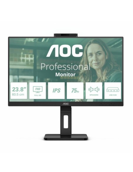 MONITOR 23.8" AOC LED 24P3QW   IPS FHD 75HZ USB-C WEBCAM PN: 24P3QW EAN: 4038986140775   