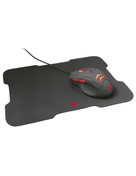 RATON VARR GAMING USB 3200DPI  NEGRO + PAD 295 X 210MM NEGRO PN: VSETMPX4 EAN: 5907595448567   