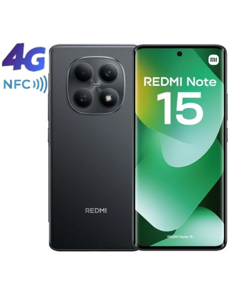 SMARTPHONE 6.7" XIAOMI REDMI   NOTE 15 6GB 128GB 4G NFC NEGRO PN: REDMI NOTE15 6-1 EAN: 6932554476281   