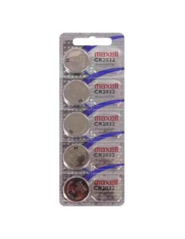 PILAS BOTON 3V 5 UNDS MAXELL   CR2032 LITIO PN:...